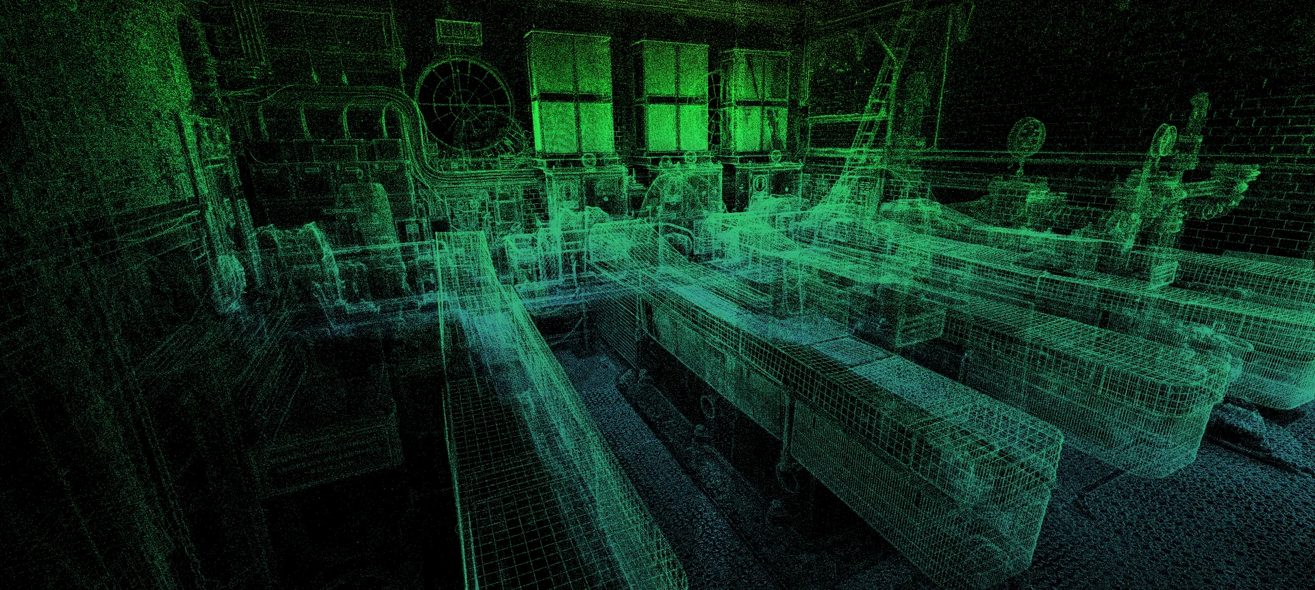Victorian Pump House — 3D Gaussian Splat scan, Bristol Docks