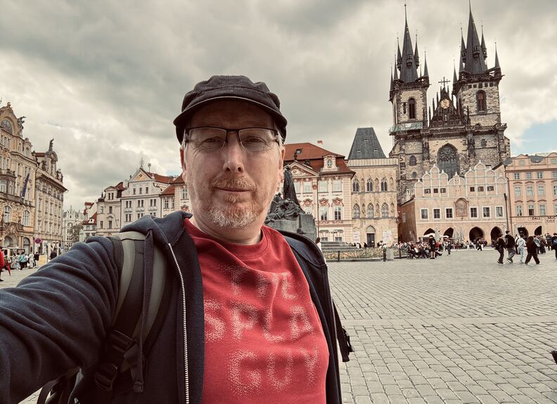 Stephen Ryan — The Splat Guy, Prague Old Town Square